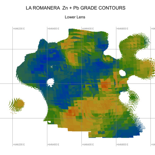 Grade Contours Zinc + Lead Lower Lens La Romanera